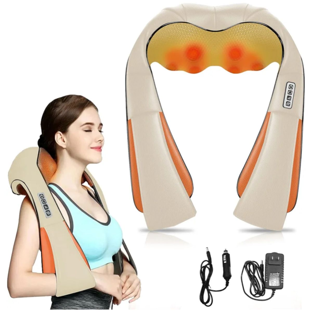OEM - Masajeador Cervical Eléctrico de Cuello Espalda Cuerpo con Infrarrojo