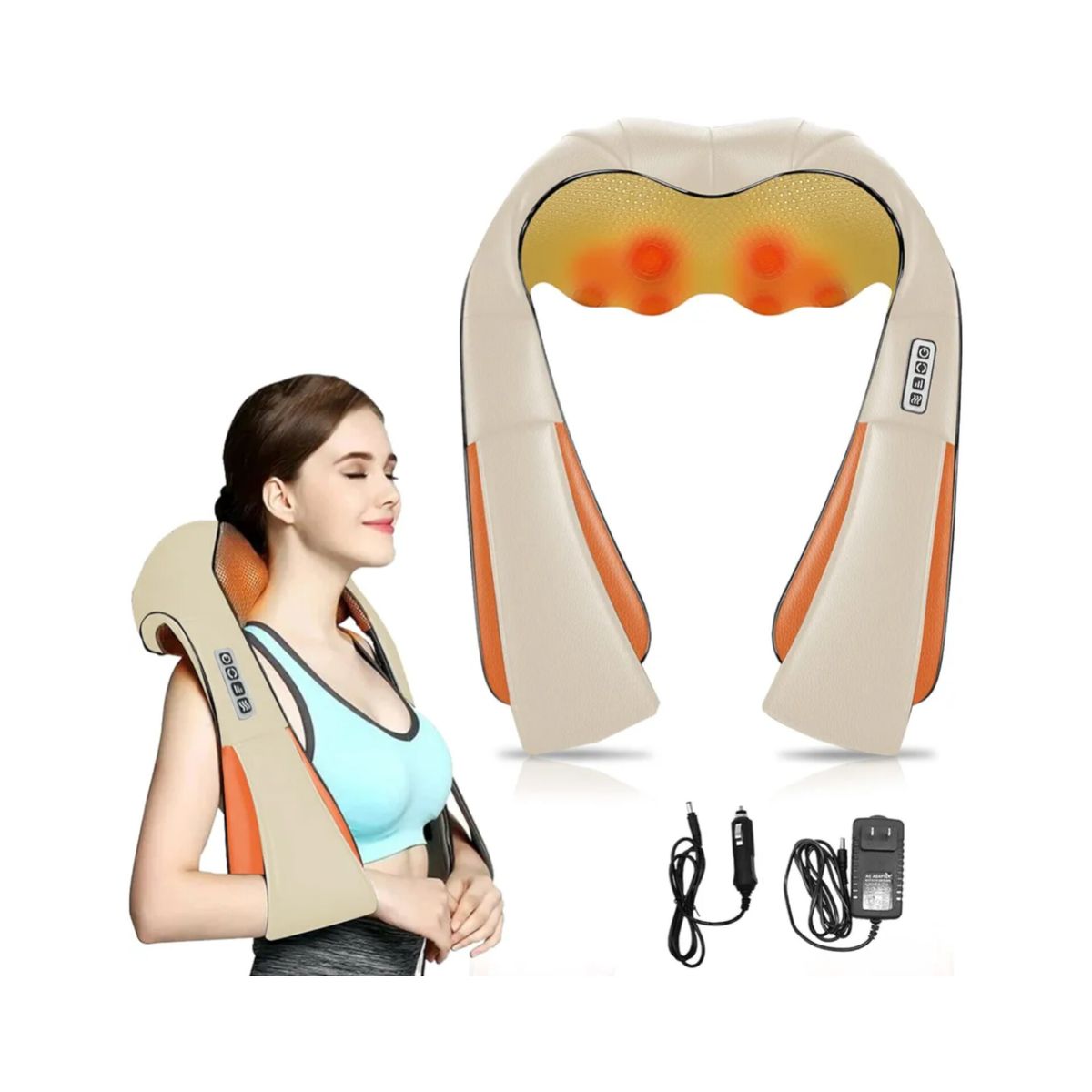 OEM - Masajeador Cervical Eléctrico de Cuello Espalda Cuerpo con Infrarrojo