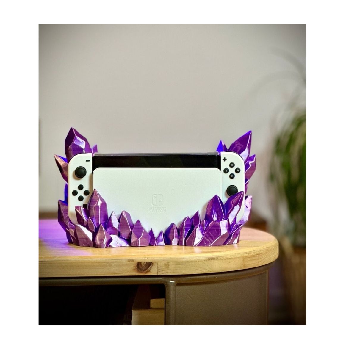 GENERICO - Soporte NINTENDO SWITCH CRYSTAL DOCK - VERSIÓN OLED