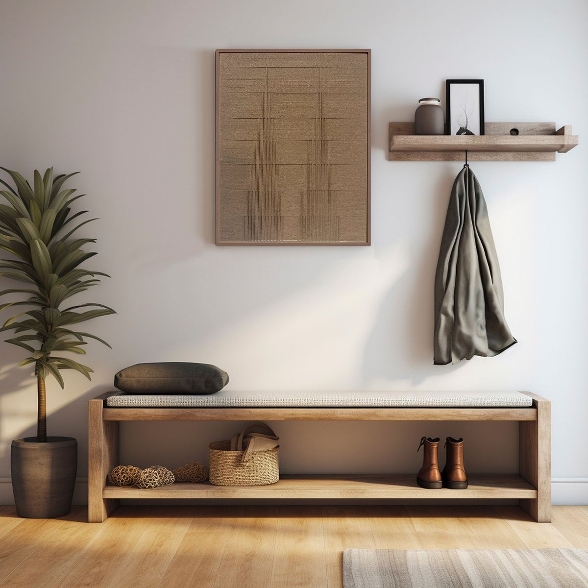 TEJICORP - Cuadro tower lienzo trenzado con hilos de algodón