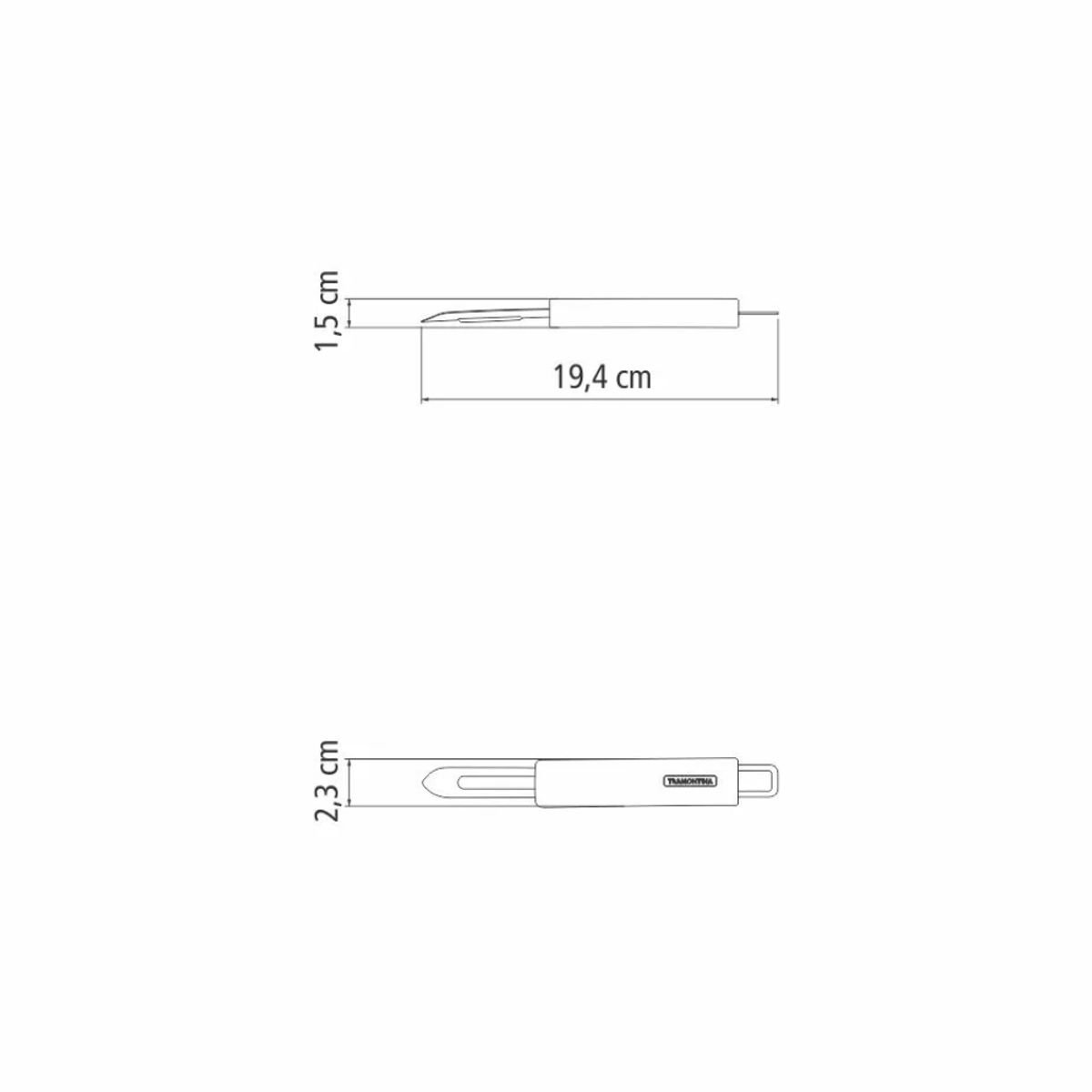 TRAMONTINA - Pelador de Papas Marffim de Acero Inox TramontinA– Resistente 63809560