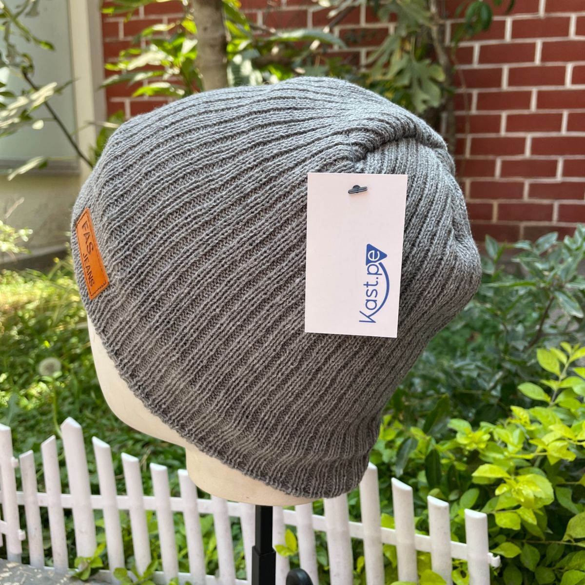 KAST PE - Beanie Gorro Fas Bronz Unisex con forro interno - Gris