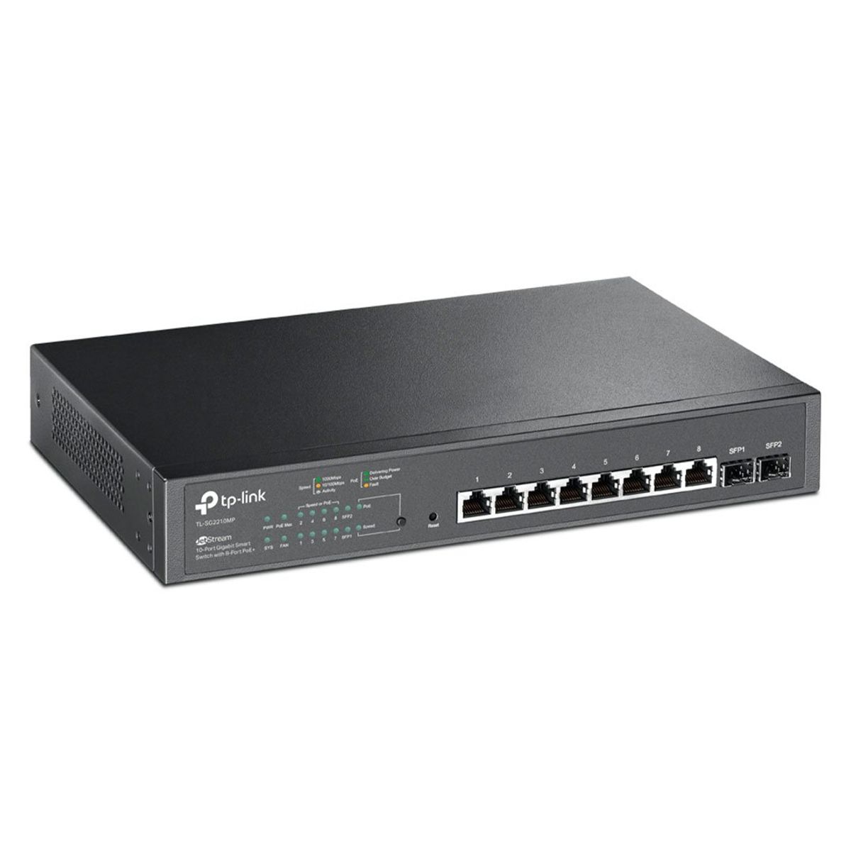 TP LINK - TP-LINK SG2210MP Switch PoE 8 Puertos Gigabit 2SFP Omada