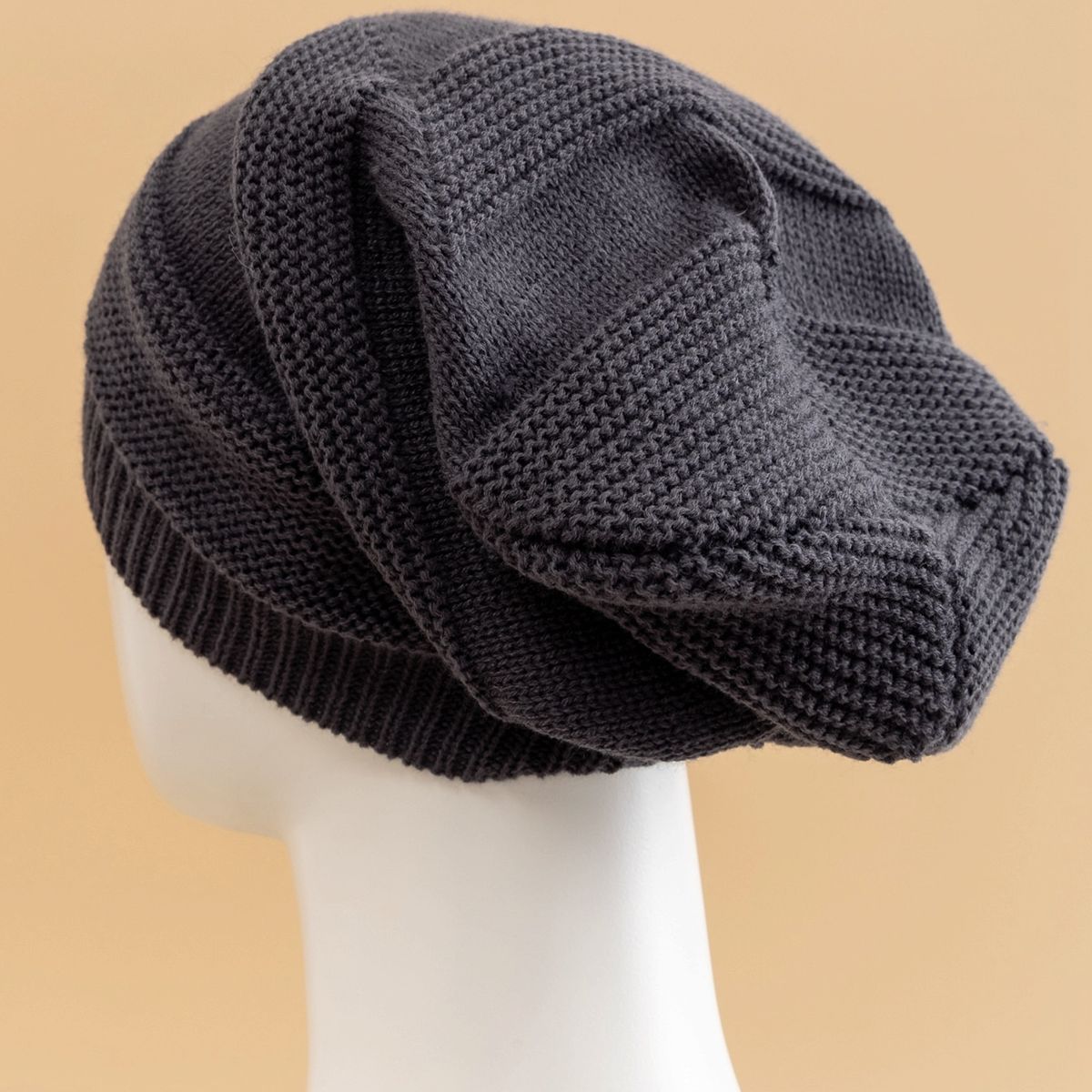 KAST PE - Beanie Gorro Elías Suelto y Holgado - Gris Oscuro