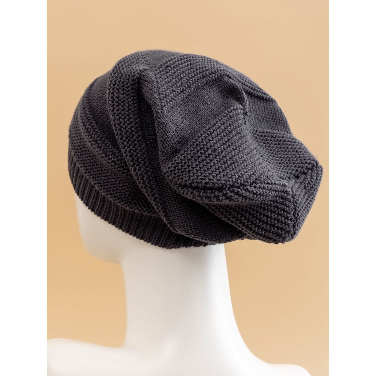 KAST PE - Beanie Gorro Elías Suelto y Holgado - Gris Oscuro