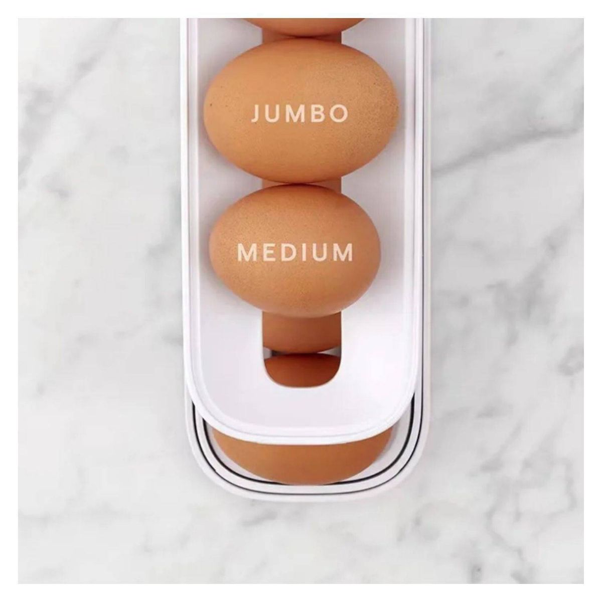 GENERICO - Dispensador De Huevos 2 Niveles Organizador Para Refrigerador