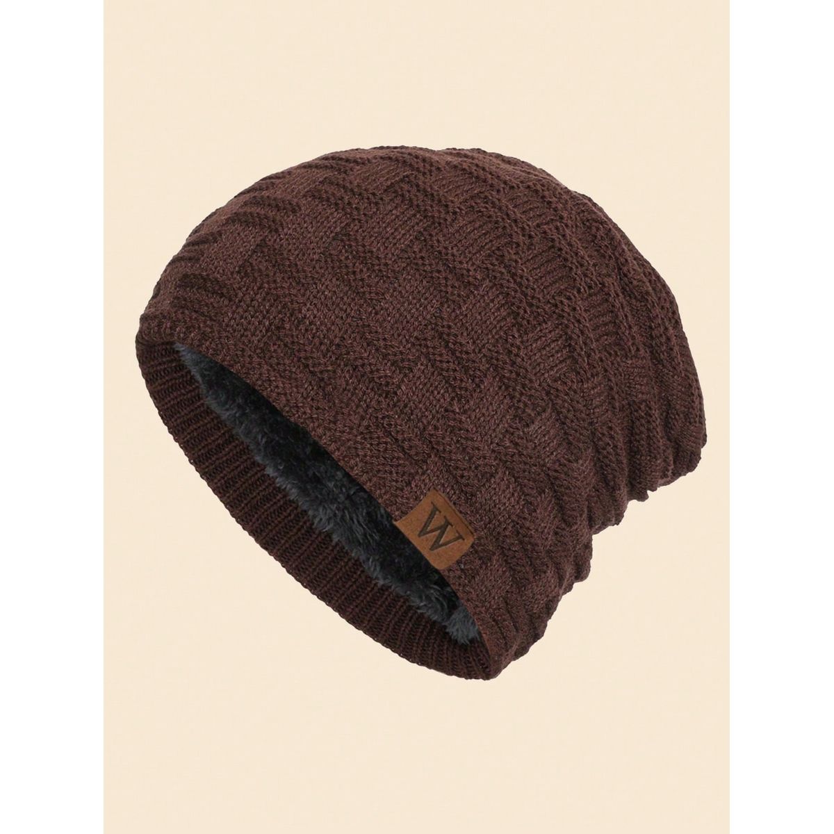 KAST PE - Beanie Ryan Marrón Oscuro con polar interior