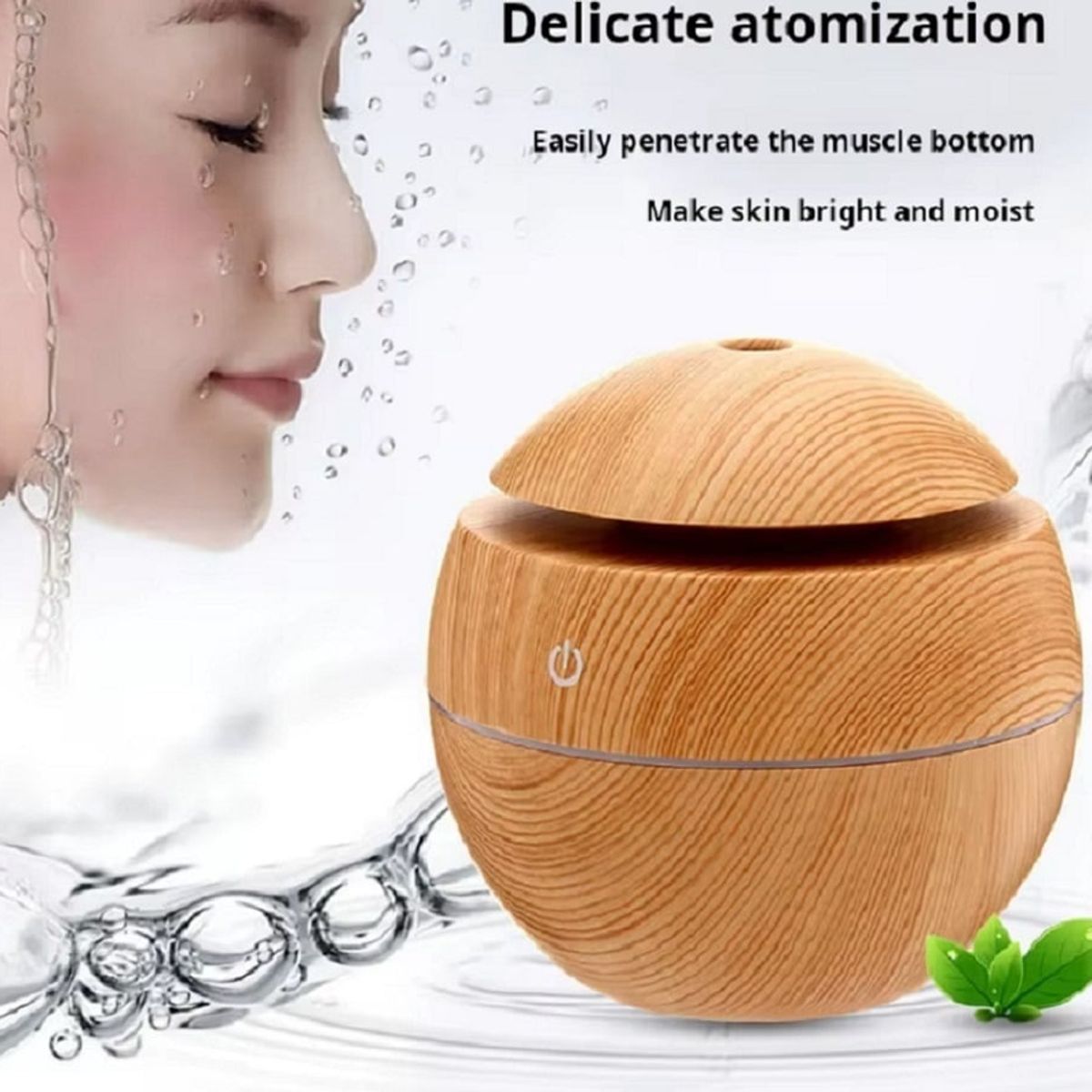 GENERICO - Humidificador Led Difusor Aromaterapia Purificador   Redondo