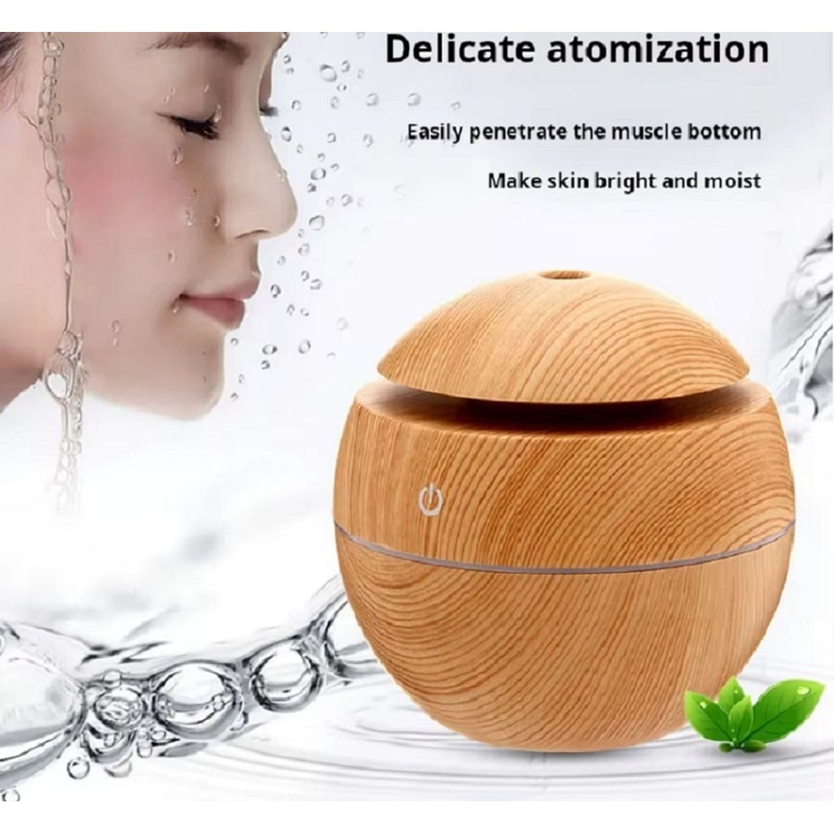 GENERICO - Humidificador Led Difusor Aromaterapia Purificador   Redondo