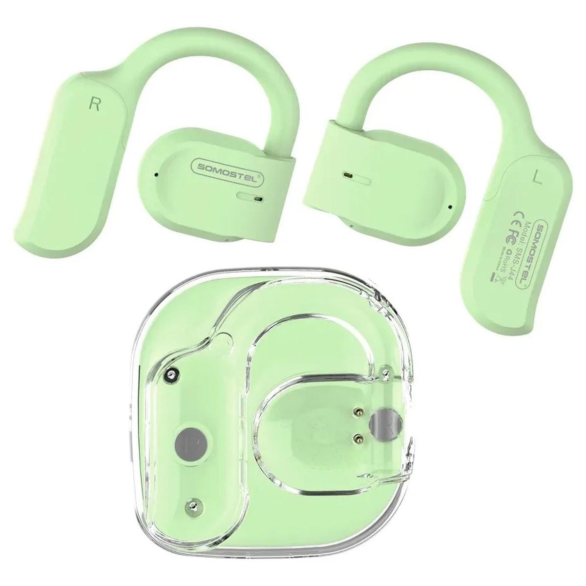 SOMOSTEL - Audífonos Deportivo Somostel Con Gancho Para Oreja Bluetooth