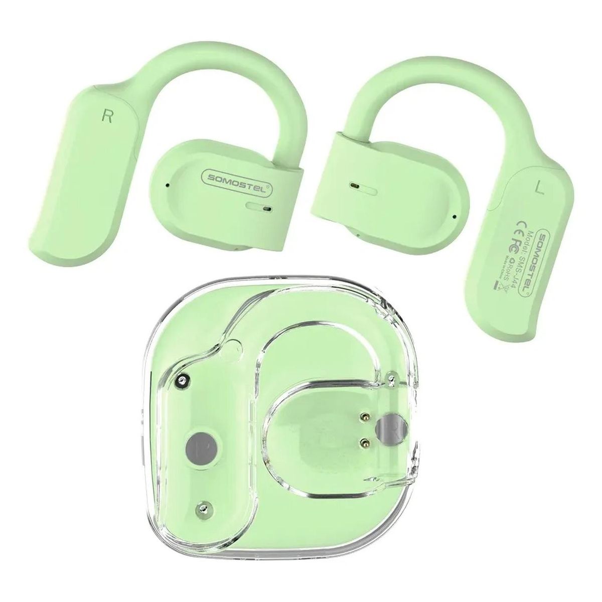 SOMOSTEL - Audífonos Deportivo Somostel Con Gancho Para Oreja Bluetooth