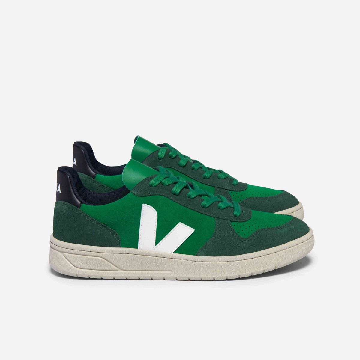 VEJA - Zapatilla veja v-10 suede hombre Verde