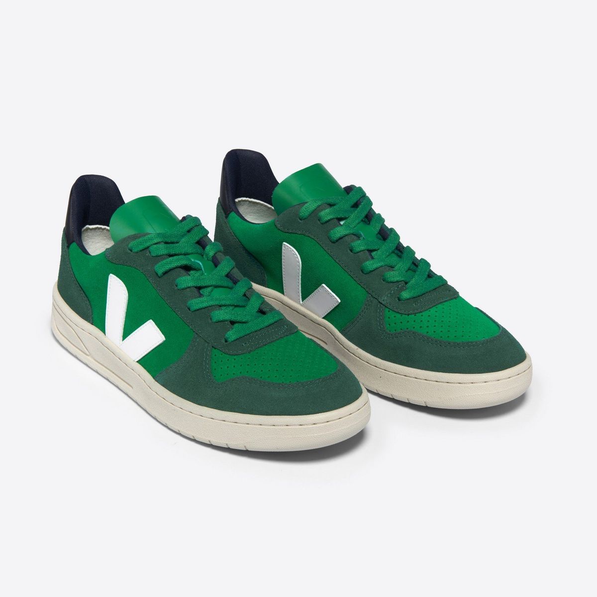 VEJA - Zapatilla veja v-10 suede hombre Verde