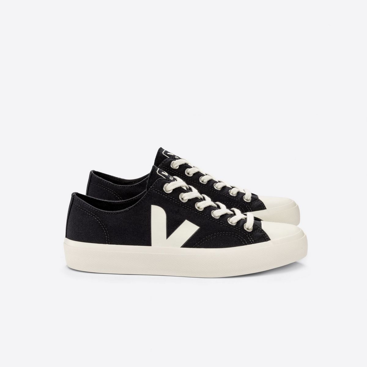 VEJA - Zapatilla veja wata ii low canvas black Negro