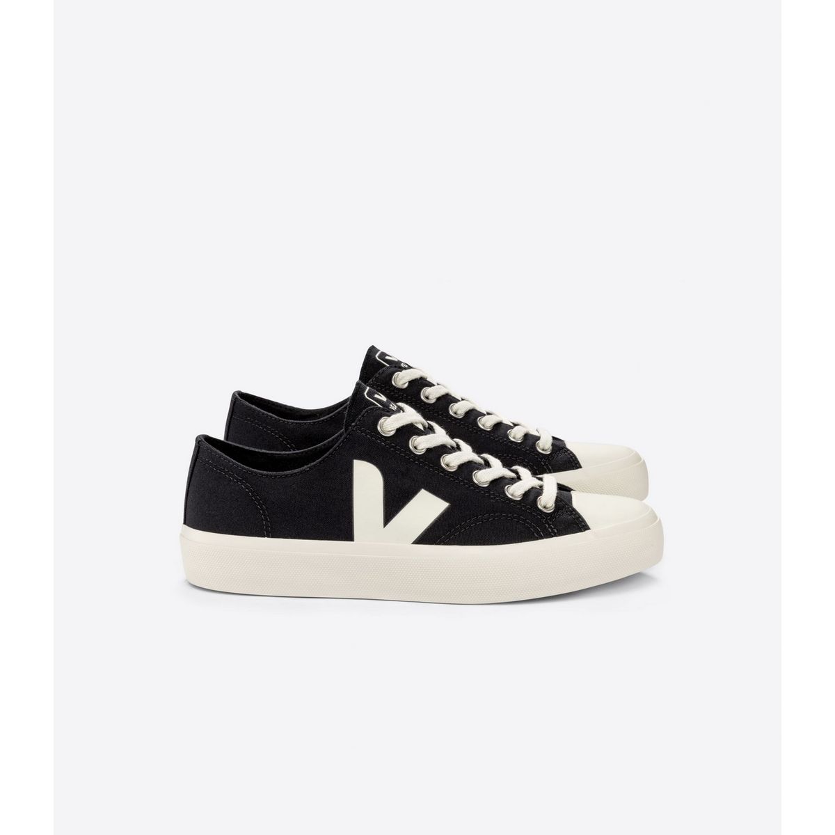 VEJA - Zapatilla veja wata ii low canvas black Negro