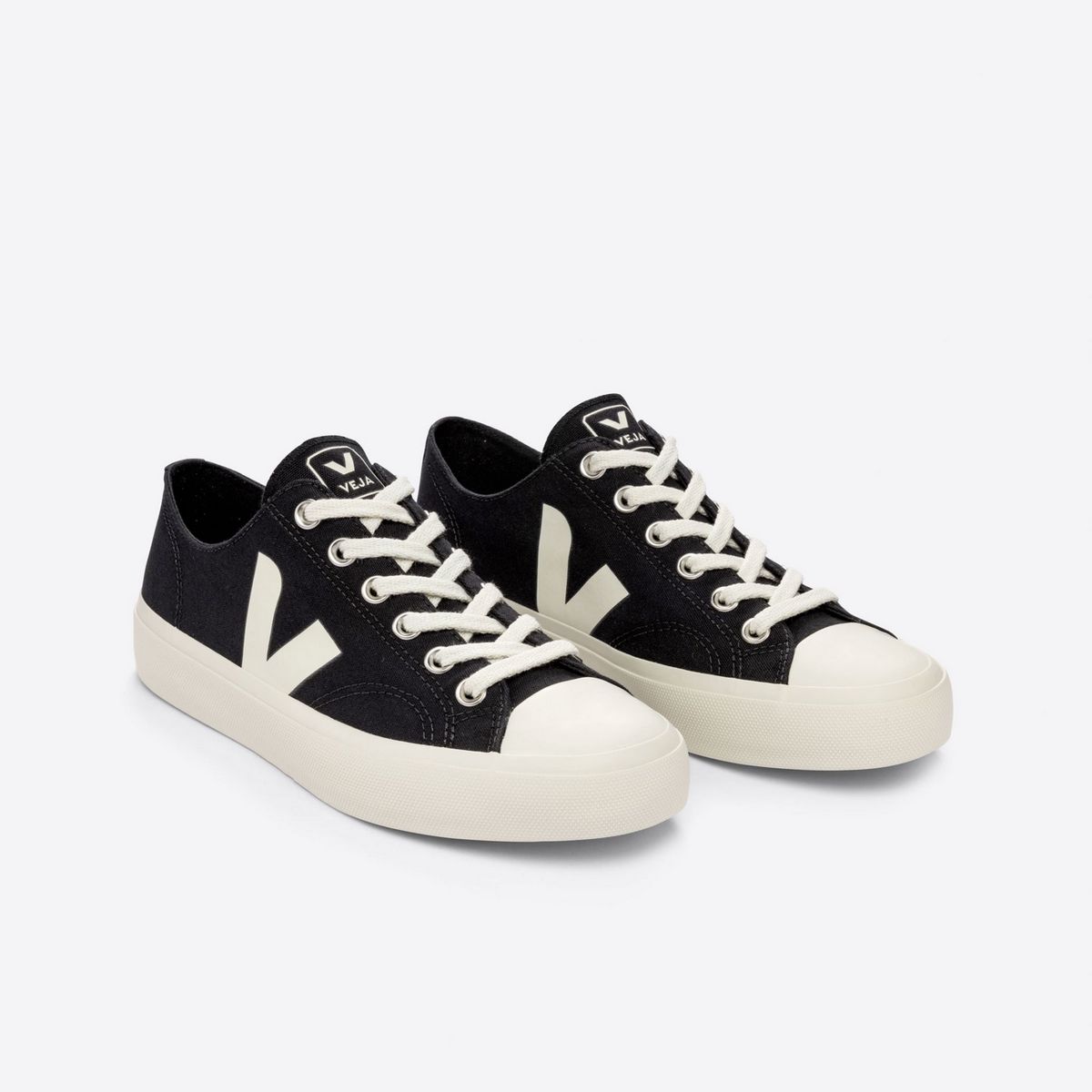 VEJA - Zapatilla veja wata ii low canvas black Negro