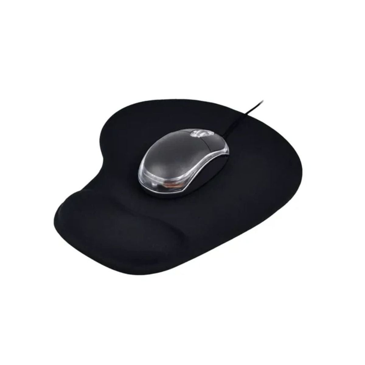 GENERICO - Mouse Pad Ergonomico con Gel - Negro