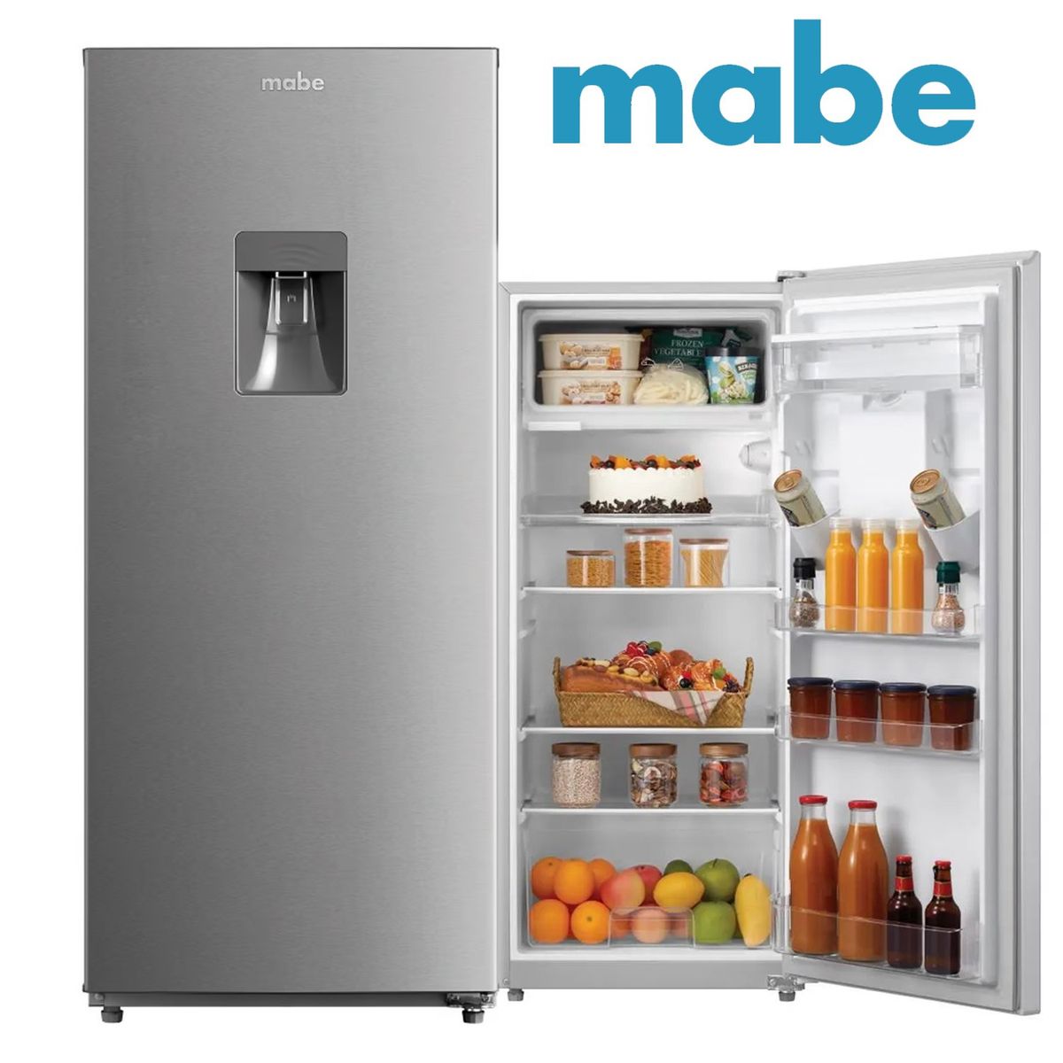 MABE - Refrigeradora Monopuerta 187 L Netos Inox RMU202PXPRS1 Mabe