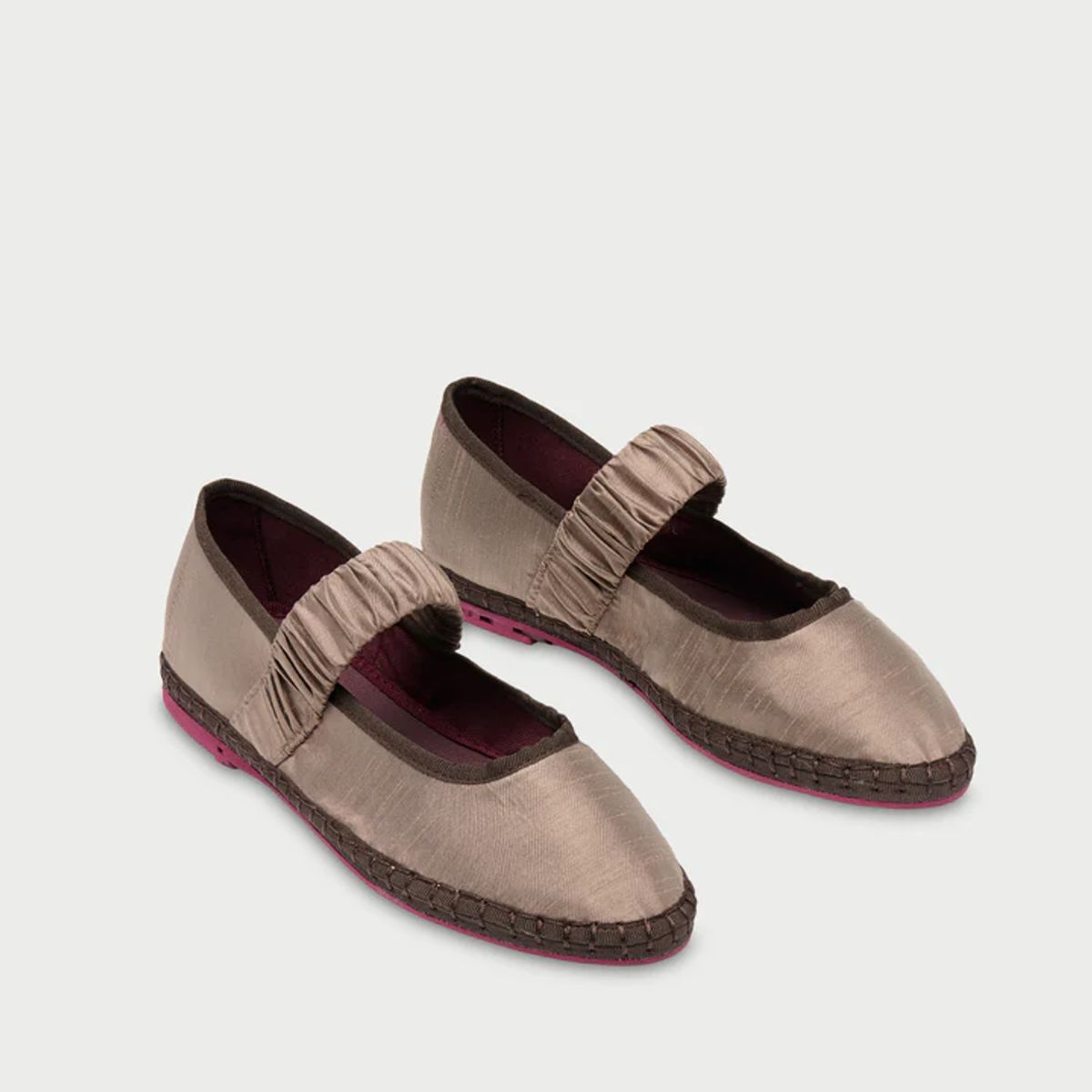 FLABELUS - Ballerinas Mafalda Seda Silver Plateado