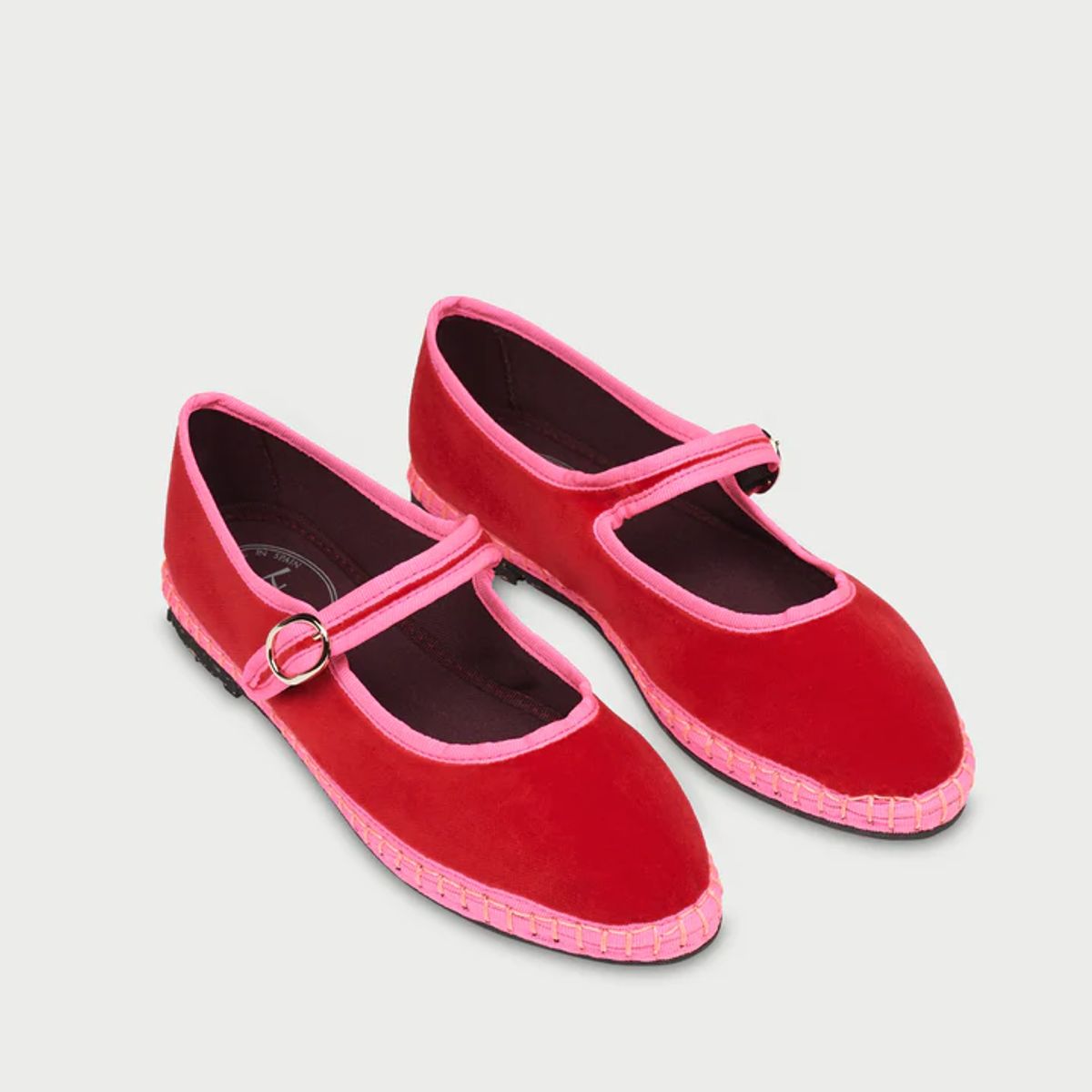 FLABELUS - Ballerinas Mary Jane Aurelie Rojo
