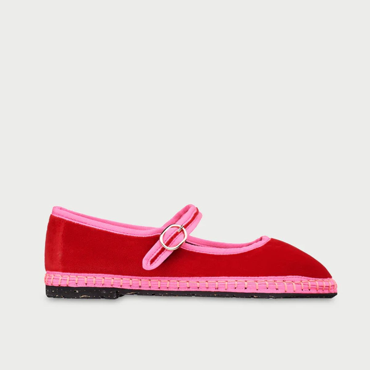 FLABELUS - Ballerinas Mary Jane Aurelie Rojo
