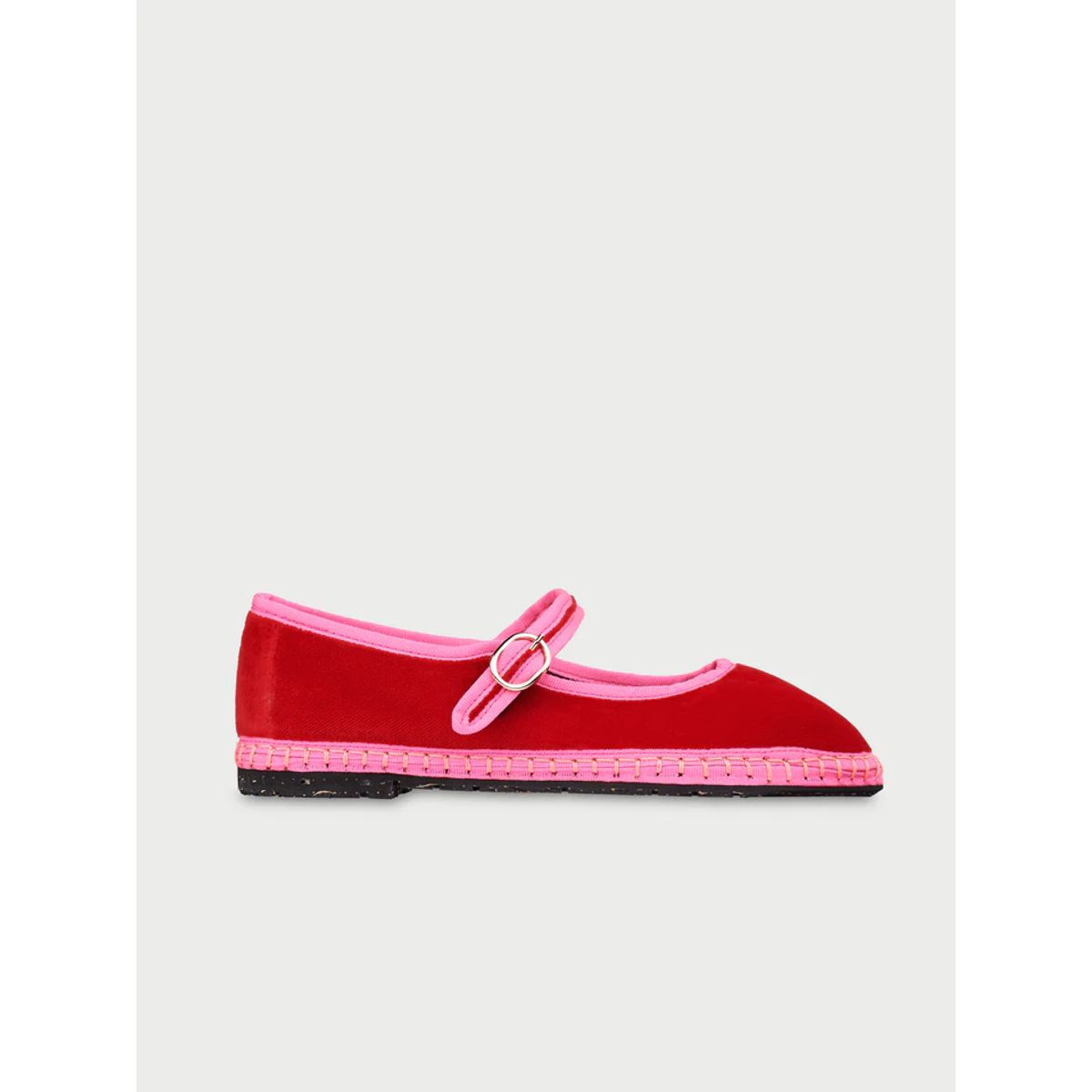 FLABELUS - Ballerinas Mary Jane Aurelie Rojo