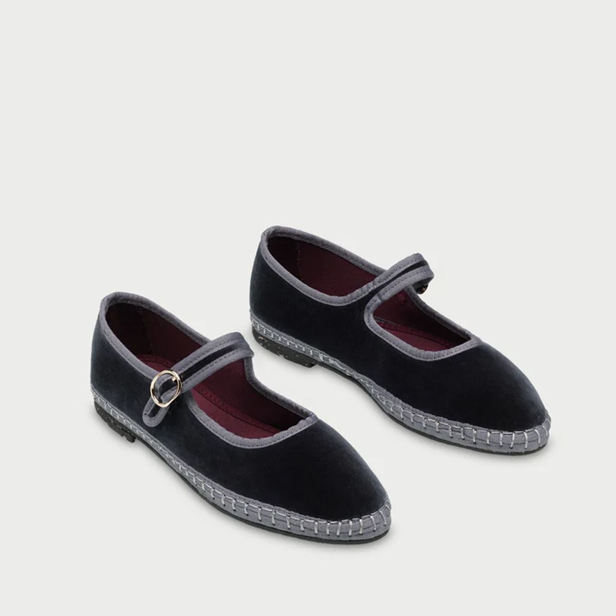 FLABELUS - Ballerinas Mary Jane Blanca Gris
