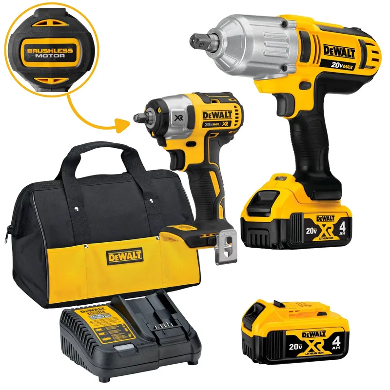 DEWALT - COMBO Llaves de Impacto 20V 540Nm y 204Nm XR Brushless DEWALT
