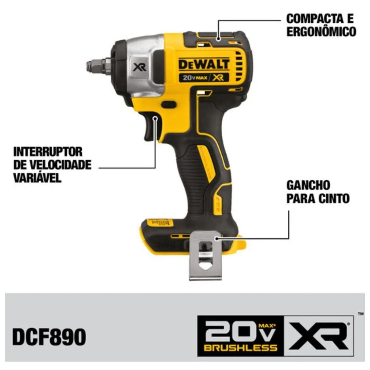 DEWALT - COMBO Llaves de Impacto 20V 540Nm y 204Nm XR Brushless DEWALT