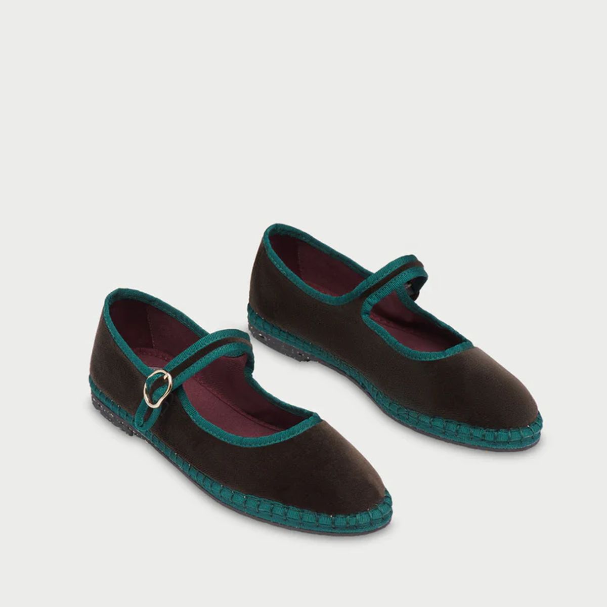 FLABELUS - Ballerinas Mary Jane Velvet Hamlet Café