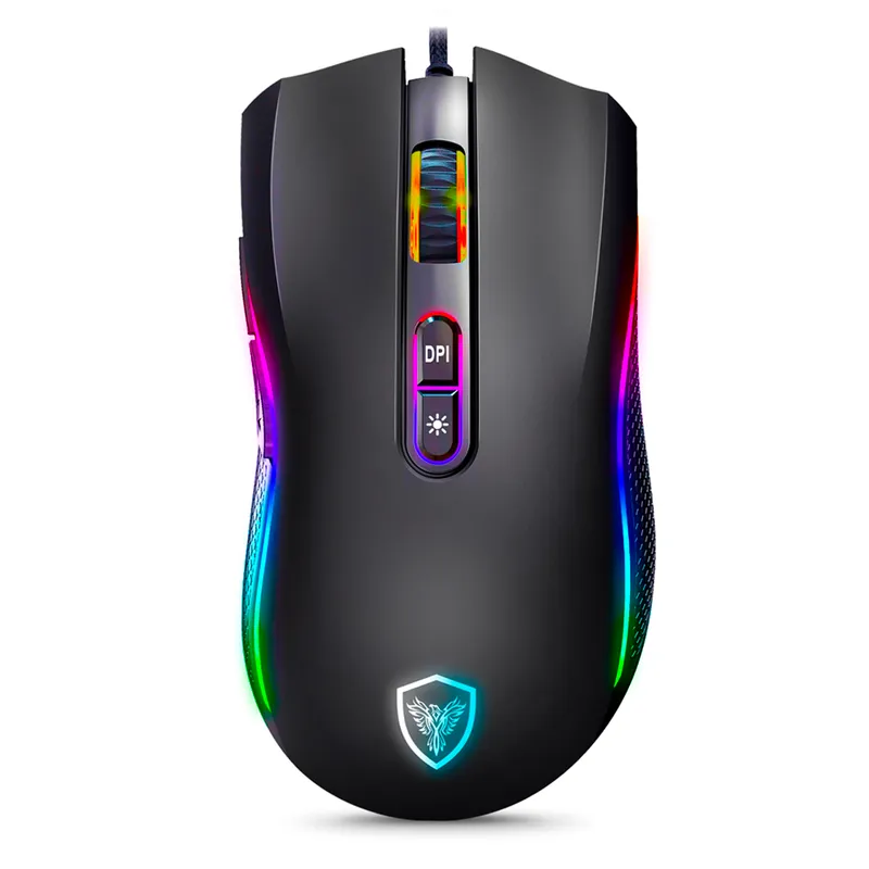 MICRONICS - Mouse Gamer Micronics Kripton 12800 Dpi Rgb 7 Botones