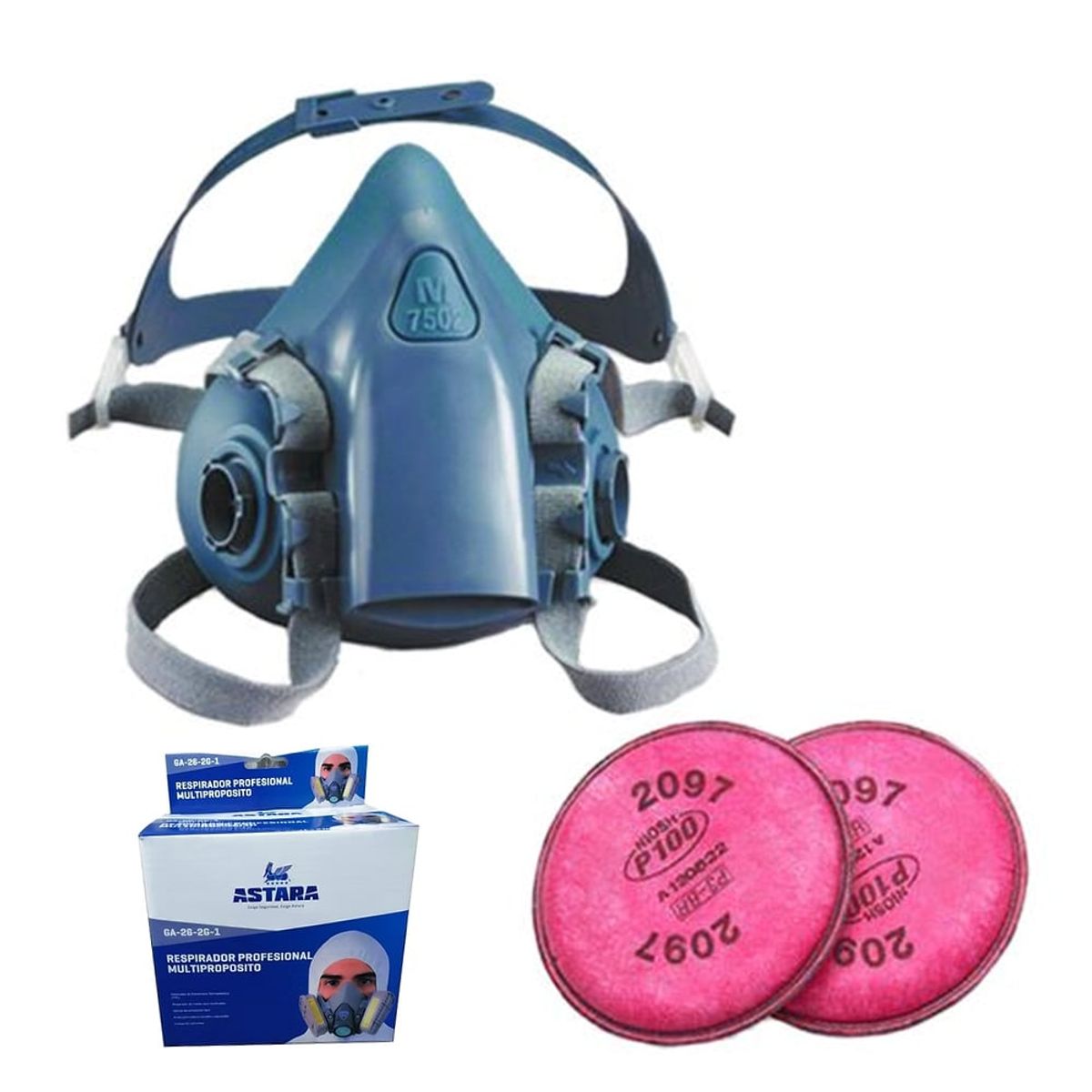 GENERICO - RESPIRADOR ASTARA ANTIGASES FILTRO 2097