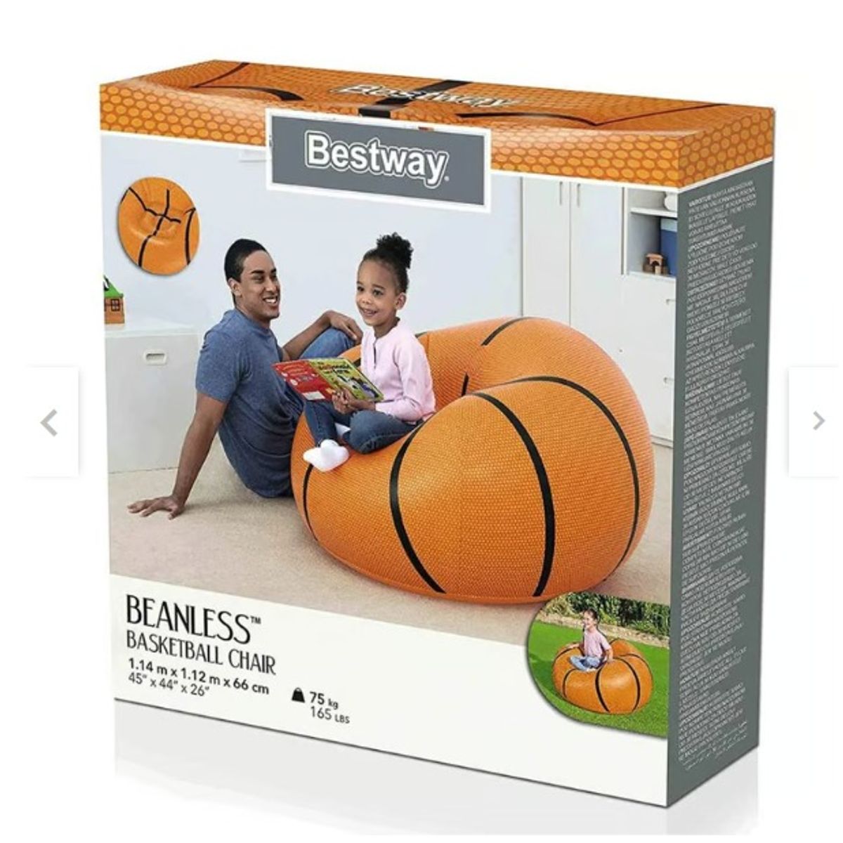BESTWAY - Bestway - Sillón Inflable Infantil de Baloncesto para niños