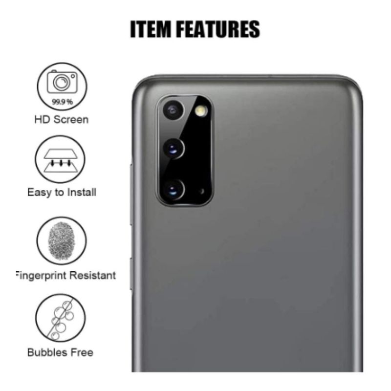 GENERICO - Mica de Cámara Black para Samsung A51 A51 4G