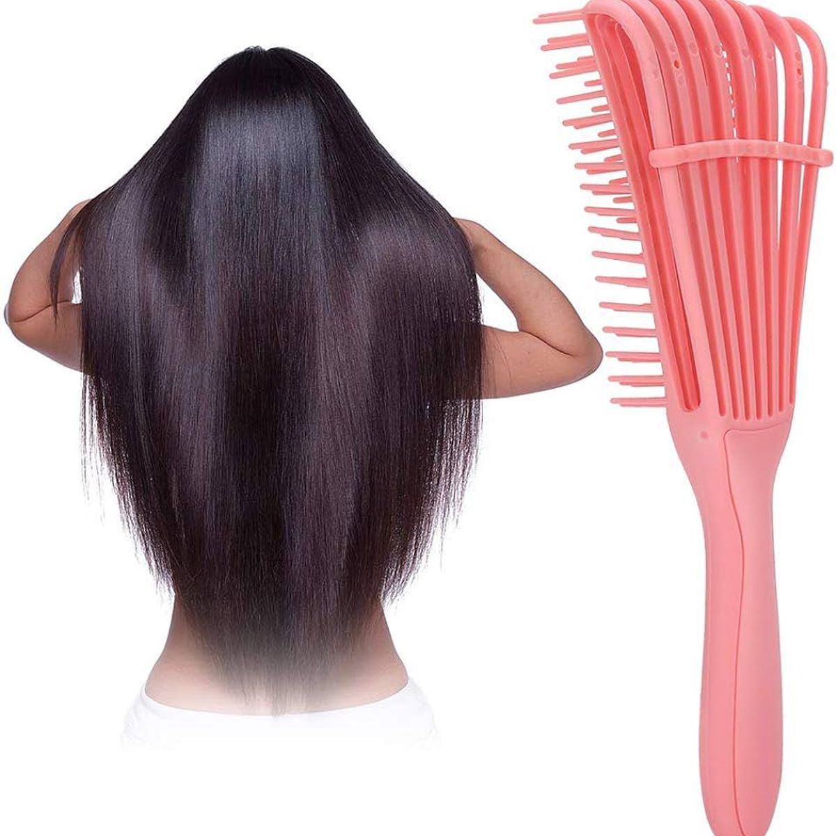 GENERICO - Peine Cepillo Flexible Desenredante Para Cabello Ondulado