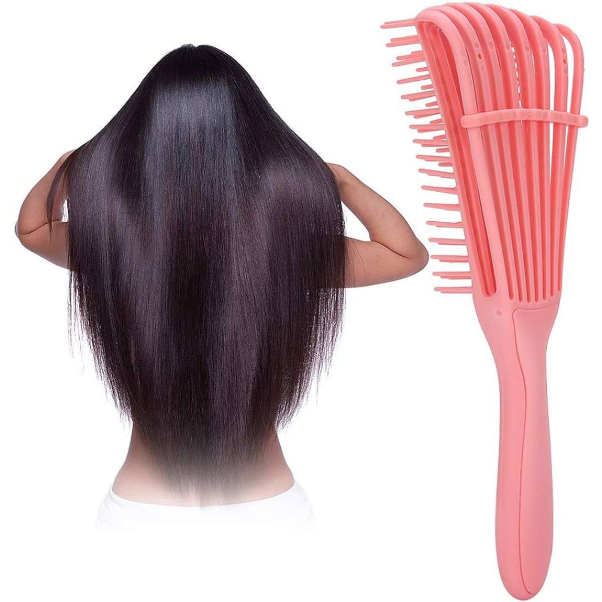 GENERICO - Peine Cepillo Flexible Desenredante Para Cabello Ondulado