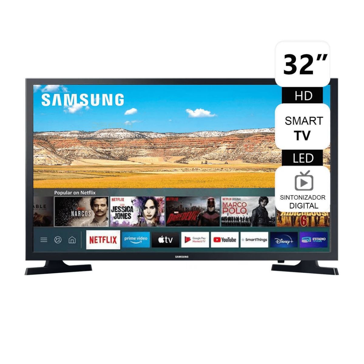 SAMSUNG - TV SAMSUNG 32" UN32T4202  SMART HD