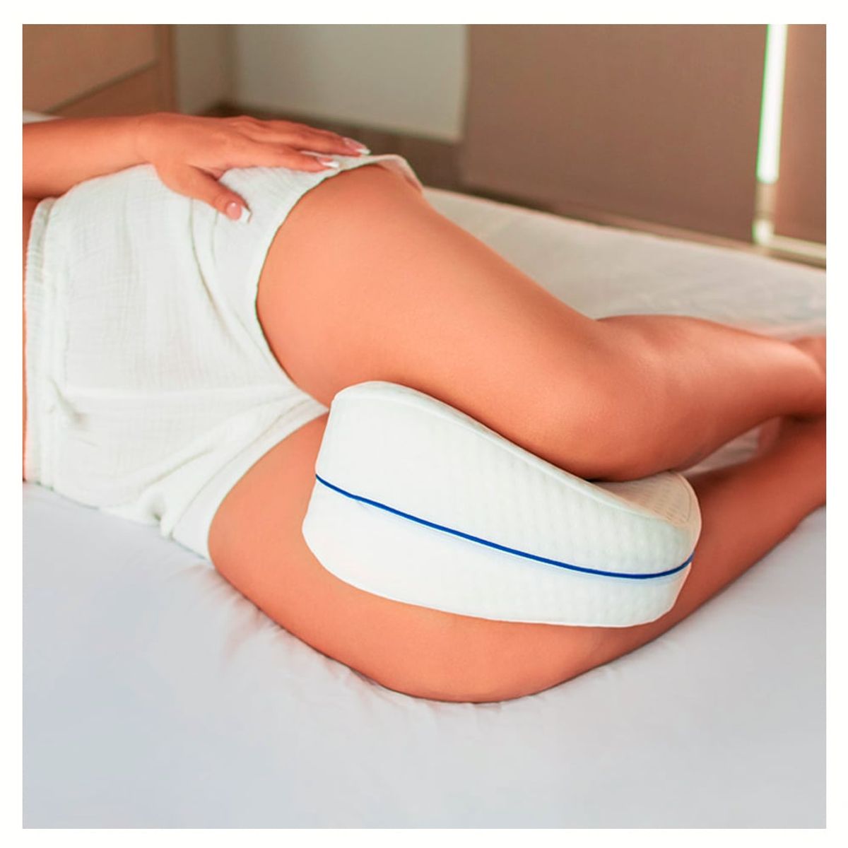GENERICO - Almohada Ortopédica Piernas Espuma Viscoelástica