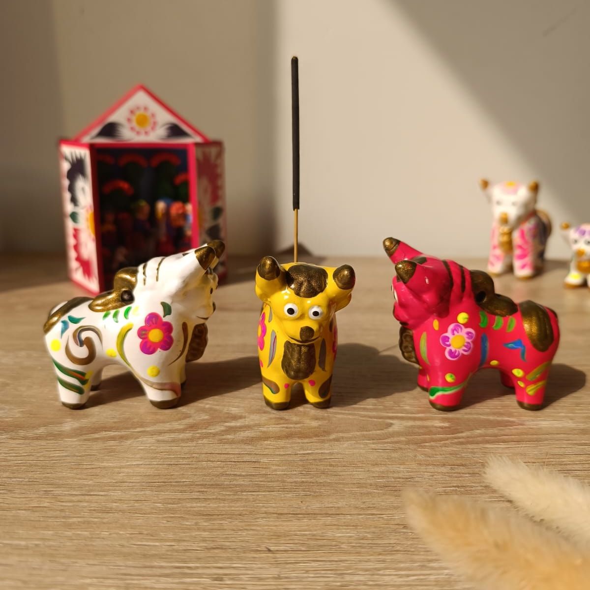 GENERICO - Artesanía Torito de Pucará Multicolor 6 x 6,5