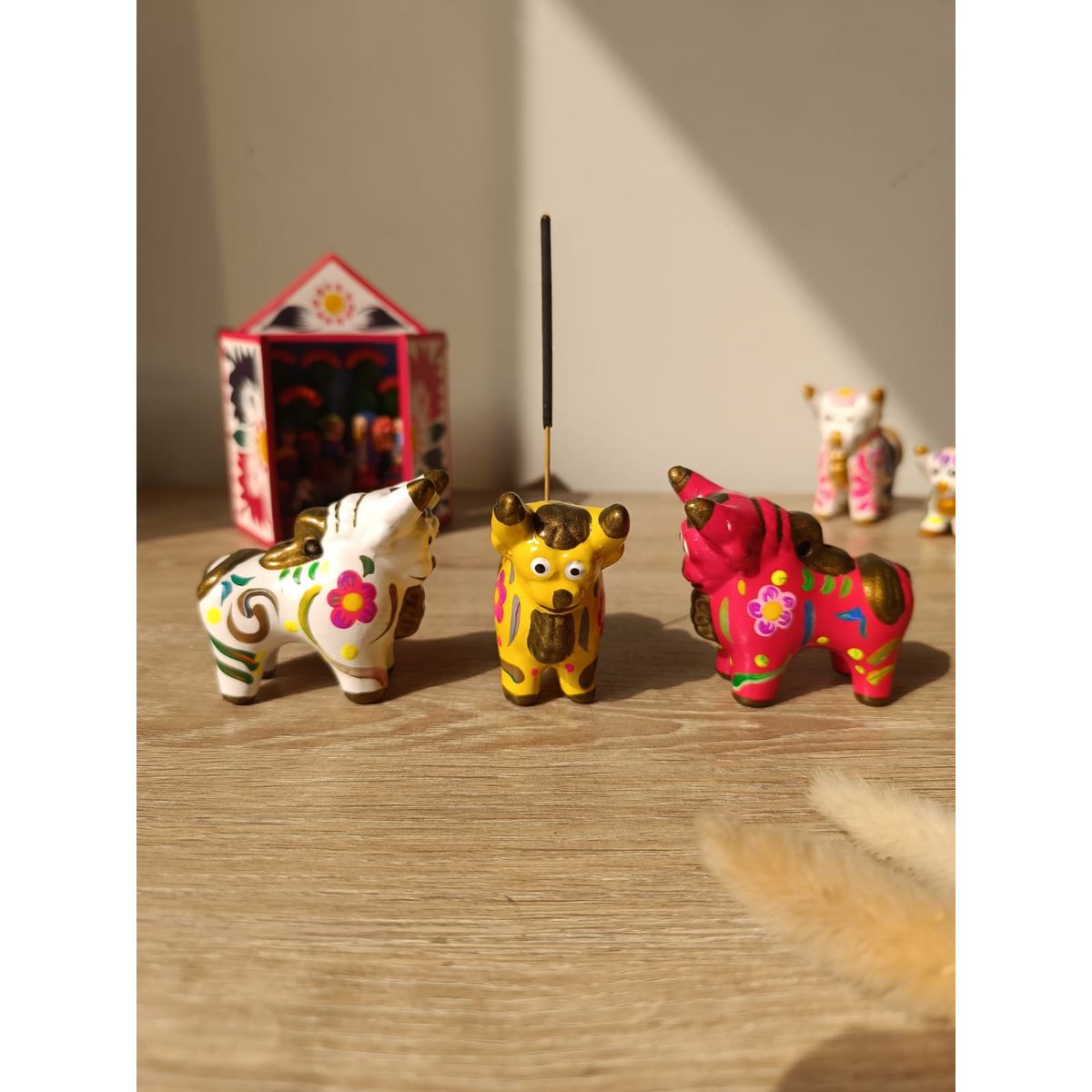 GENERICO - Artesanía Torito de Pucará Multicolor 6 x 6,5