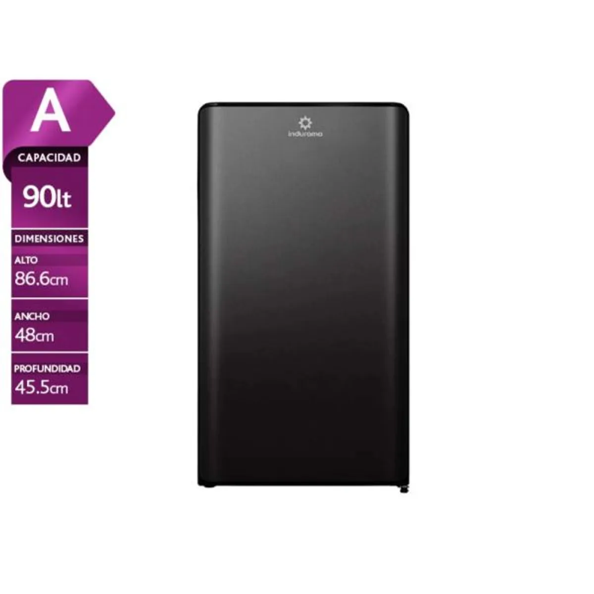 INDURAMA - Frigobar Negro Defrost 90Lt  Negro Indurama RI-109N