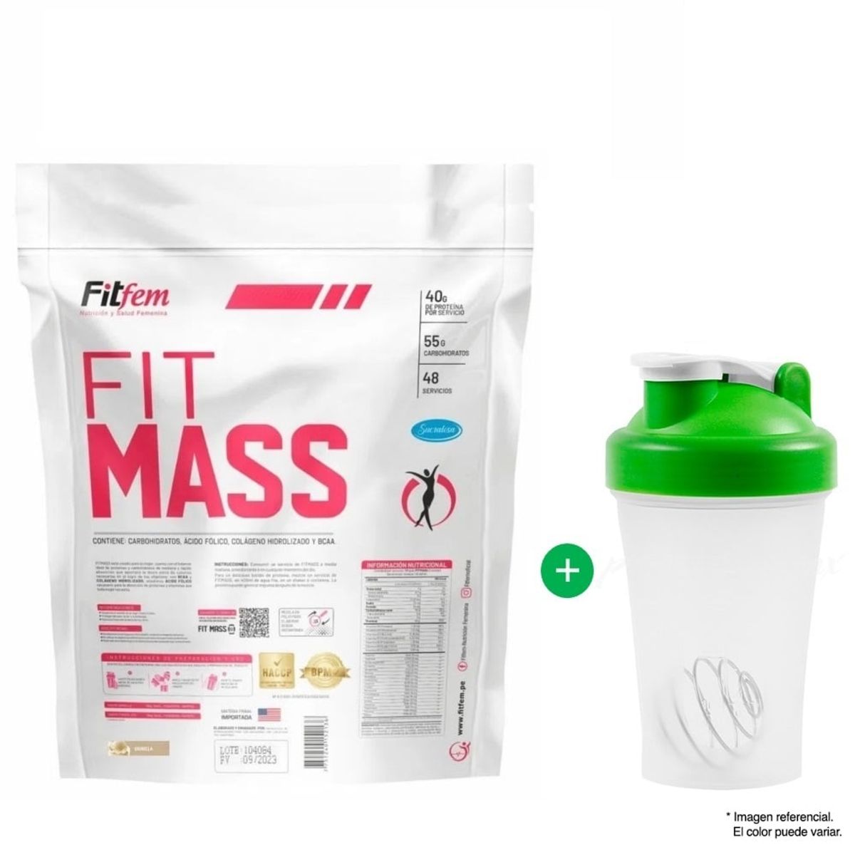 FITFEM - Mass Gainer Fitfem Fitmass 5kg Chocolate + Tomatodo