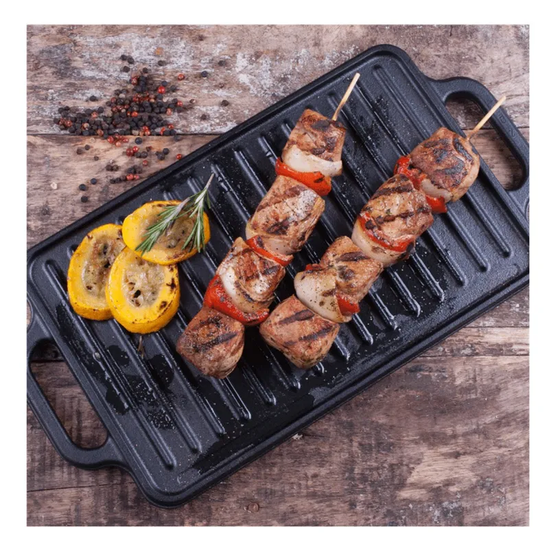 VICTORIA - PLANCHA ASADORA REVERSIBLE VICTORIA DE HIERRO FUNDIDO CON ASA 21X33 CM