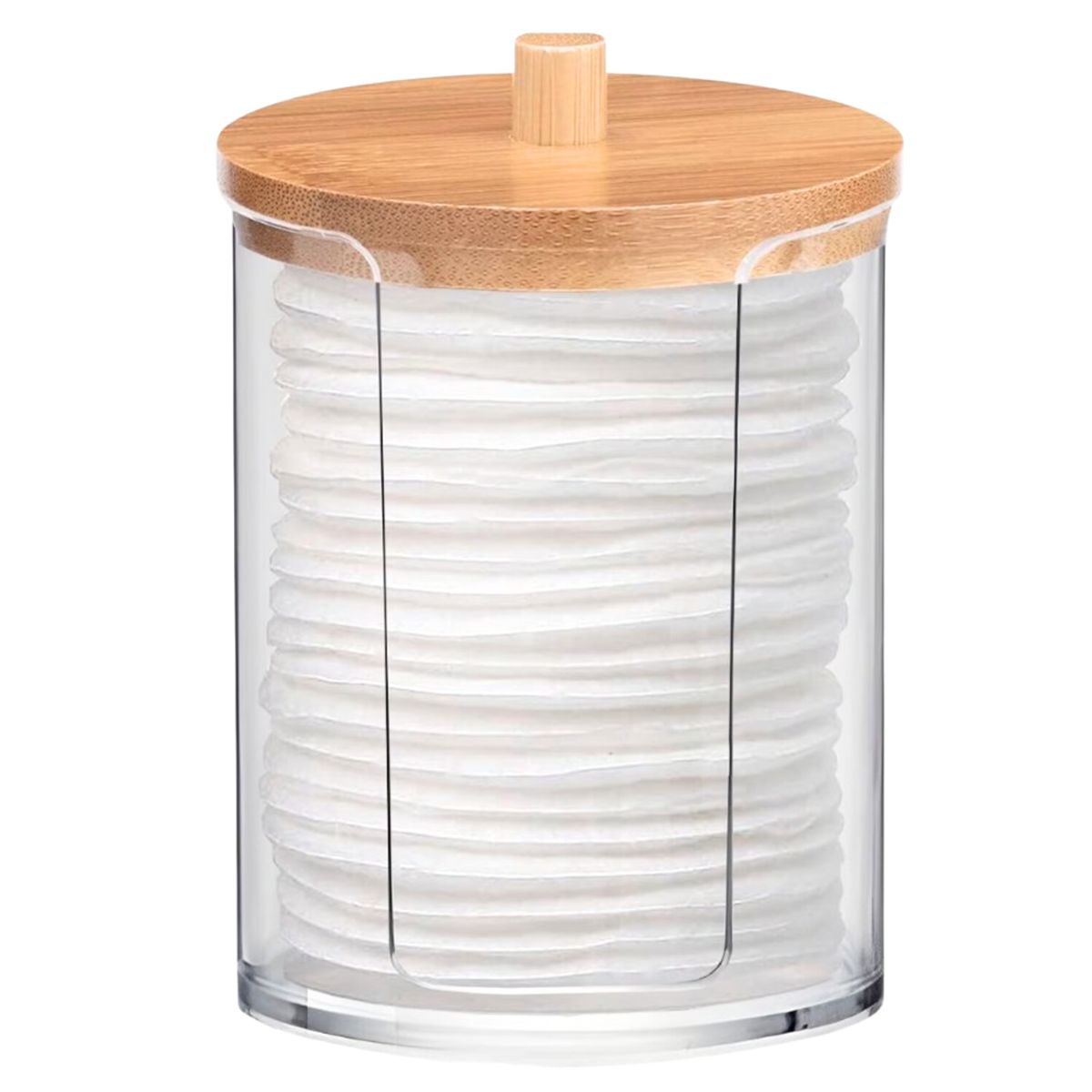 MINARI - Set Organizador Acrílico Dispensador de Discos Desmaquillantes A41 - A171