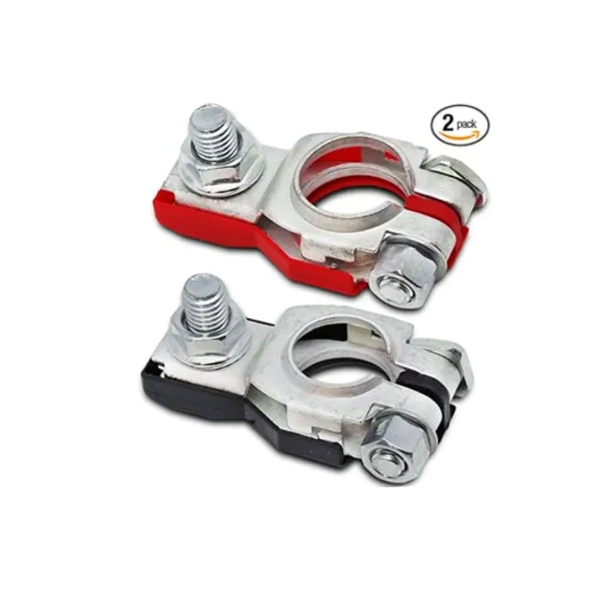 SAFARI - Juego de Bornes para bateria de auto Rojo y Negro