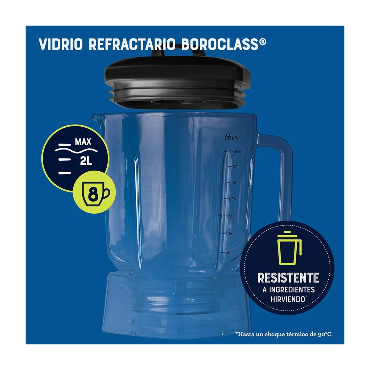 OSTER - Licuadora Oster ActiveSense 2 Litros BLSTTDGNBG