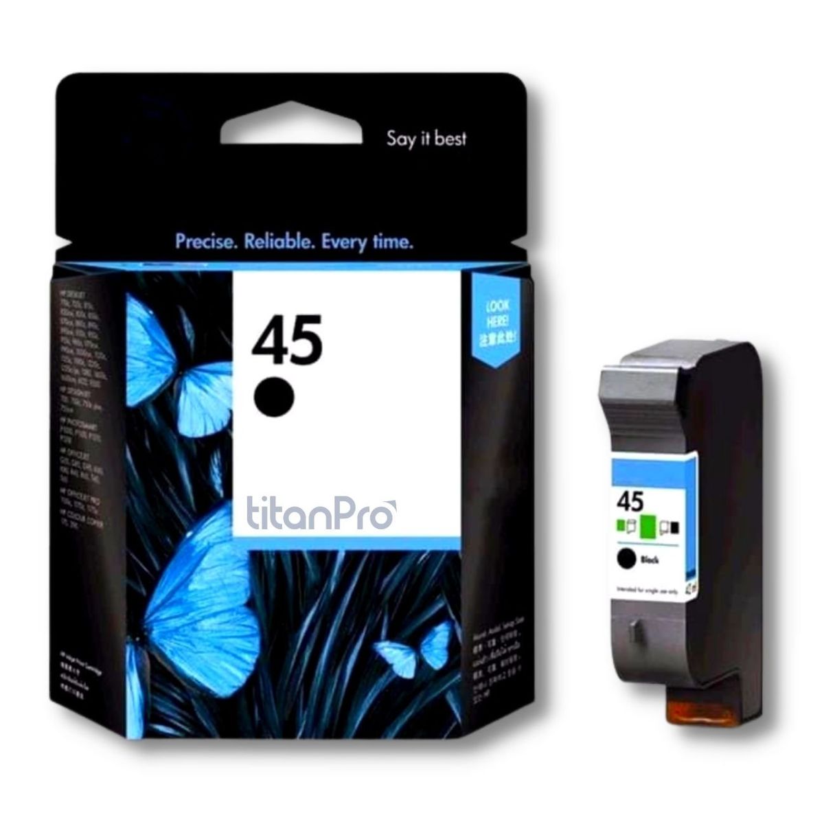 HP - Cartucho de Tinta HP 45 Negro 51645AL Original