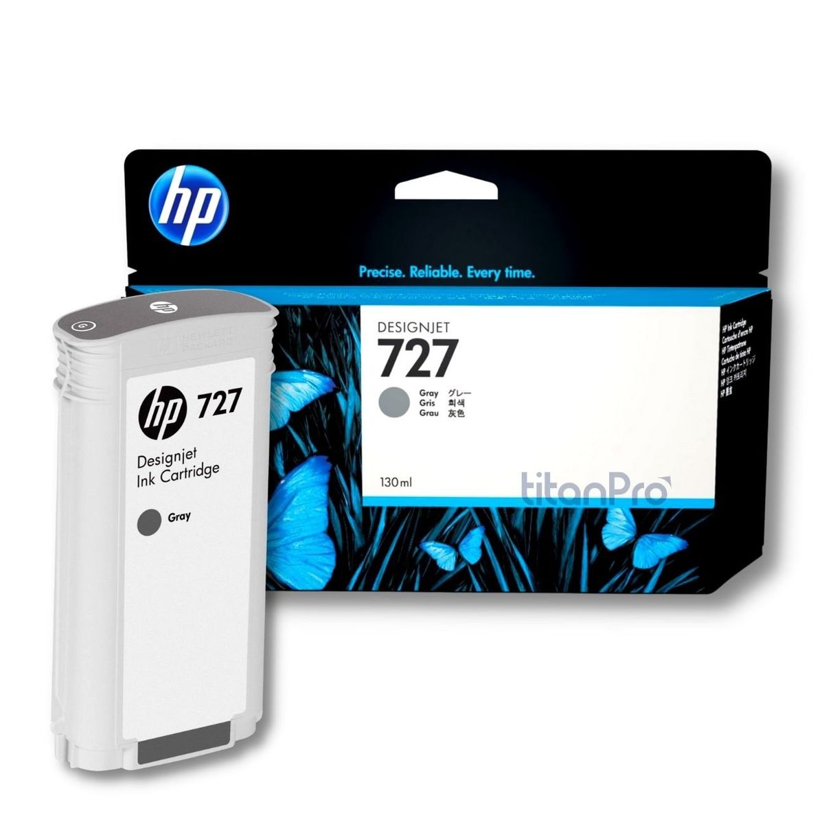 HP - Cartucho de Tinta HP 727 Gray O Gris B3P24A Original