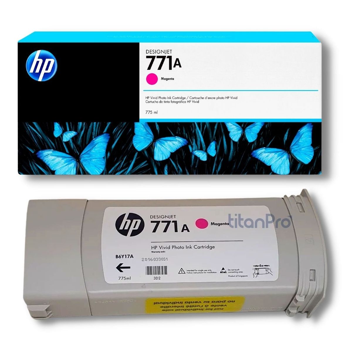 HP - Cartucho de Tinta HP 771A Magenta B6Y17A Original