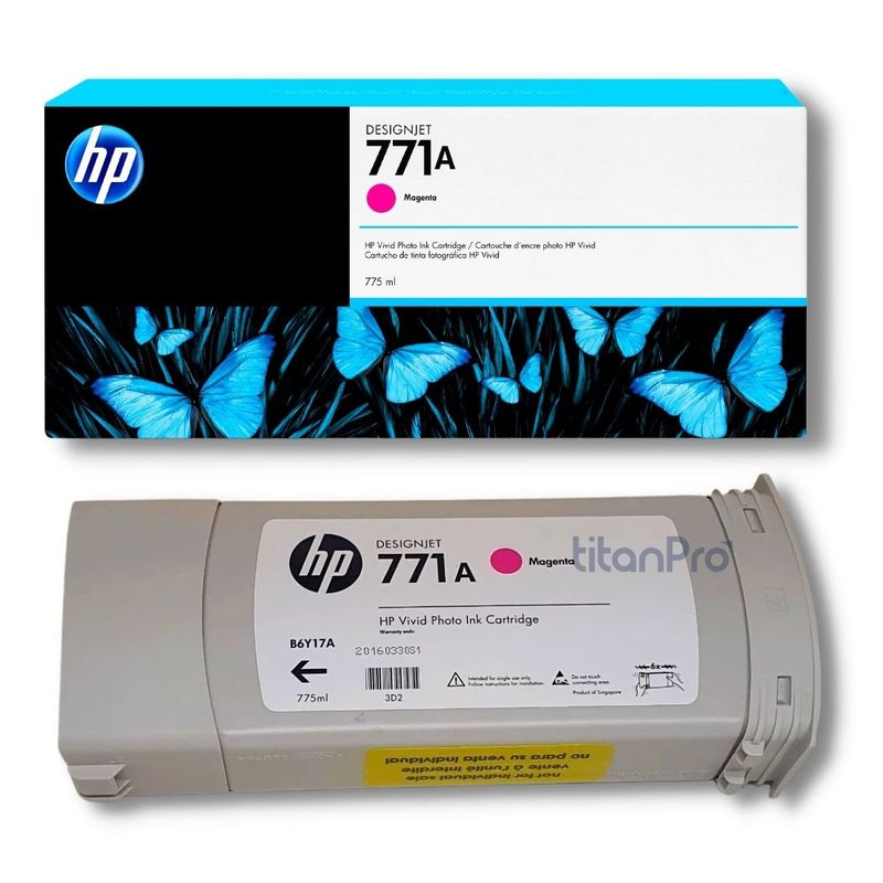 HP - Cartucho de Tinta HP 771A Magenta B6Y17A Original